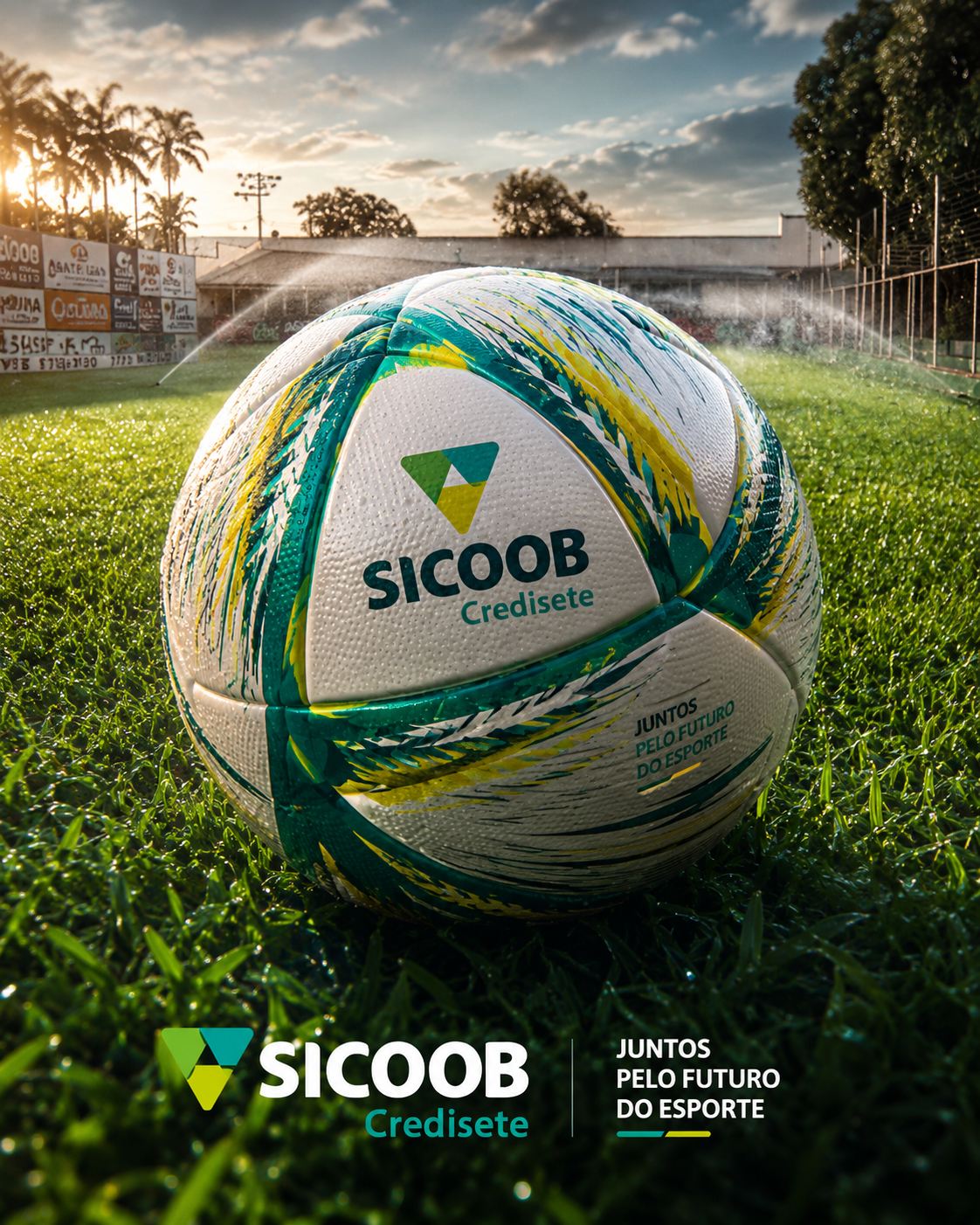Bola oficial Sicoob Credisete: Juntos pelo futuro do esporte